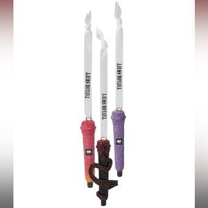 Taylor Swift The Eras Tour Microphone Set of 3 Ornaments Christmas Holiday New